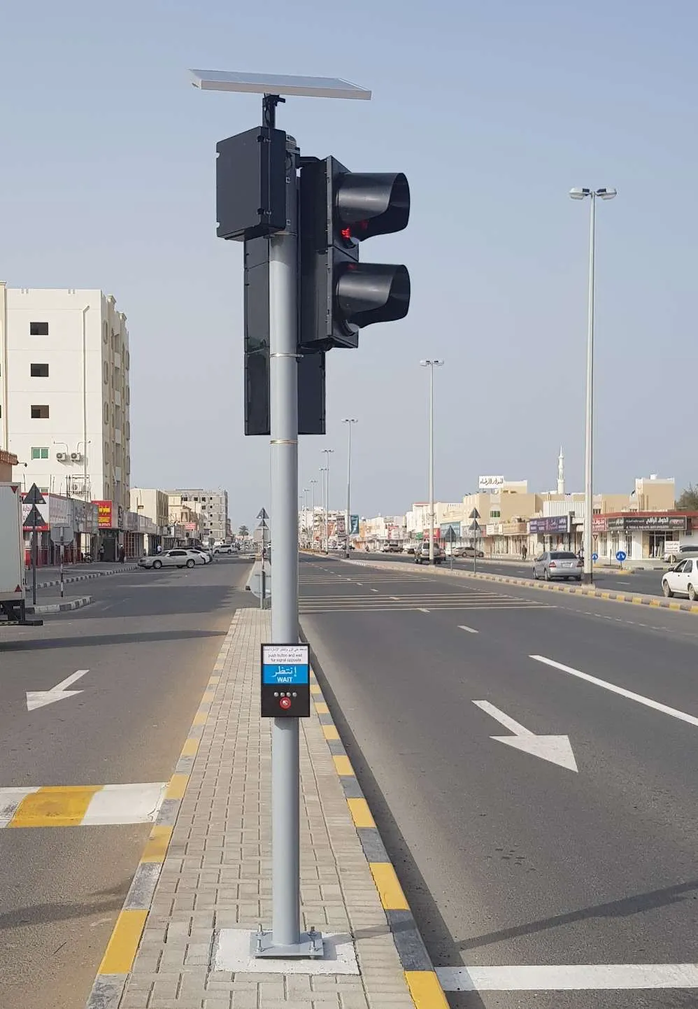 Solar Wireless Pedestrian Traffic Signal